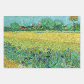 Vincent van Gogh - Gebied met Irises bij Arles Inpakpapier Vel (Voorkant 3)