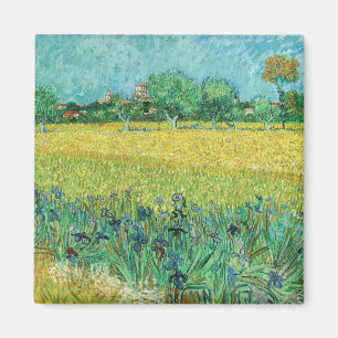 Vincent van Gogh - Gebied met Irises bij Arles Magneet