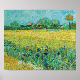 Vincent van Gogh - Gebied met Irises bij Arles Poster