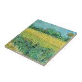 Vincent van Gogh - Gebied met Irises bij Arles Tegeltje (Zijkant)