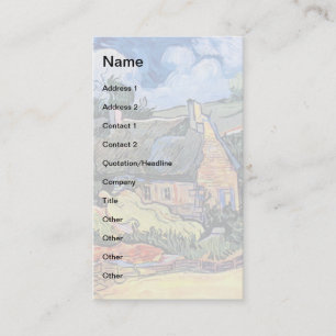 Vincent van Gogh - Gedekte katjes in Cordeville Visitekaartje