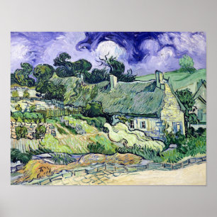 Vincent van Gogh Gedekte kramen in Cordeville Poster