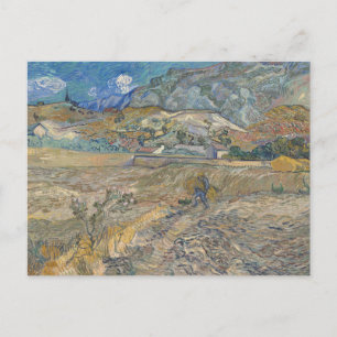 Vincent van Gogh, gesloten veld met boer Briefkaart