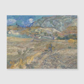 Vincent van Gogh, gesloten veld met boer Magnetische Uitnodiging (Voorkant)