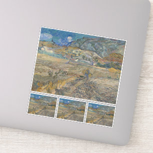 Vincent van Gogh, gesloten veld met boer Sticker