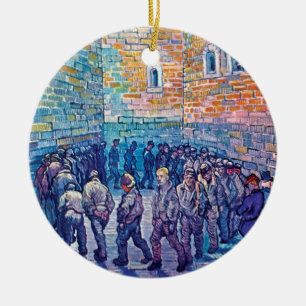Vincent Van Gogh - Gevangenen Rondwandelend Keramisch Ornament