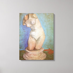 Vincent van Gogh - Gipsen Beeldje Vrouwelijk Torso Canvas Afdruk