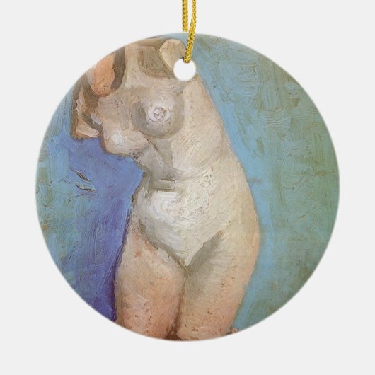 Vincent van Gogh - Gipsen Beeldje Vrouwelijke Tors Keramisch Ornament (Voorkant)