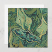 Vincent Van Gogh - Great Peacock Moth Feestdagenkaart (Voorkant / Achterkant)