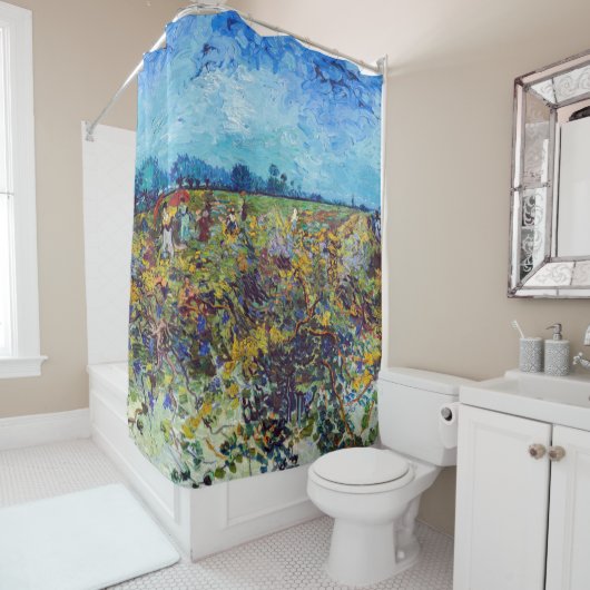 Vincent van Gogh - Green Vineyard Douchegordijn (In situ)