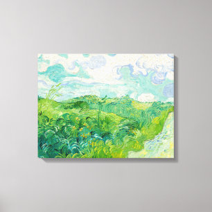 Vincent van Gogh - Green Wheat Field, Auvers Canvas Afdruk