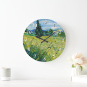 Vincent van Gogh - Green Wheat Field met Cypress Grote Klok (Huis)