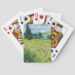 Vincent van Gogh - Green Wheat Field met Cypress Pokerkaarten