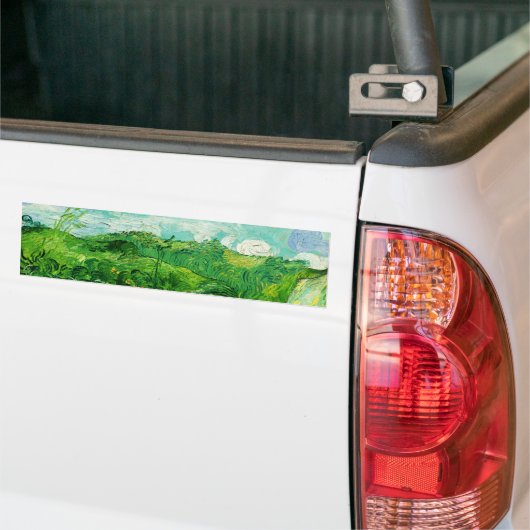 Vincent Van Gogh Green Wheat Fields Bumpersticker (Op Truck)