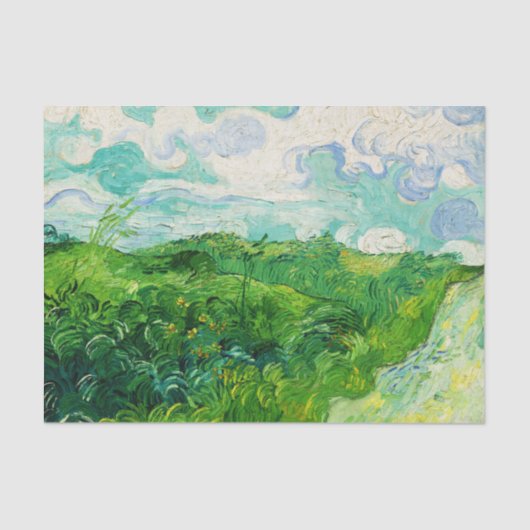 Vincent Van Gogh Green Wheat Fields Tissuepapier (Voorkant)