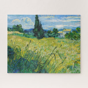 Vincent van Gogh - Groen korenveld met cipres Legpuzzel