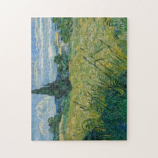 Vincent van Gogh, Groen tarweveld met cipres Legpuzzel (Verticaal)