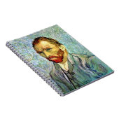 Vincent Van Gogh - Groen Zelfportret Kunstschilder Notitieboek (Rechterzijde)
