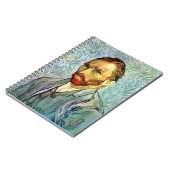 Vincent Van Gogh - Groen Zelfportret Kunstschilder Notitieboek (Linkerzijde)
