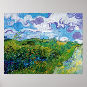 Vincent Van Gogh - Groene korenvelden in Auvers Poster
