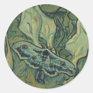 Vincent van Gogh - Groot Pauwoogje Ronde Sticker