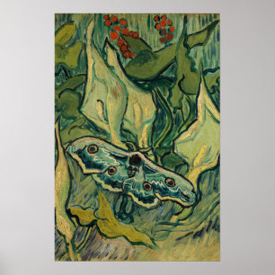 Vincent van Gogh - Grote nachtpauwoog Poster