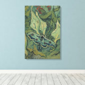 Vincent van Gogh - Grote Pauw Moth Canvas Afdruk (Insitu (Houten vloer))