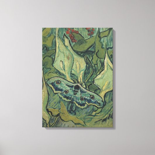 Vincent van Gogh - Grote Pauw Moth Canvas Afdruk (Voorkant)
