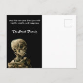 Vincent van Gogh - Happy New Year Patchwork Briefkaart (Achterkant)