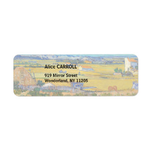 Vincent van Gogh - Harvest in La Crau Etiket