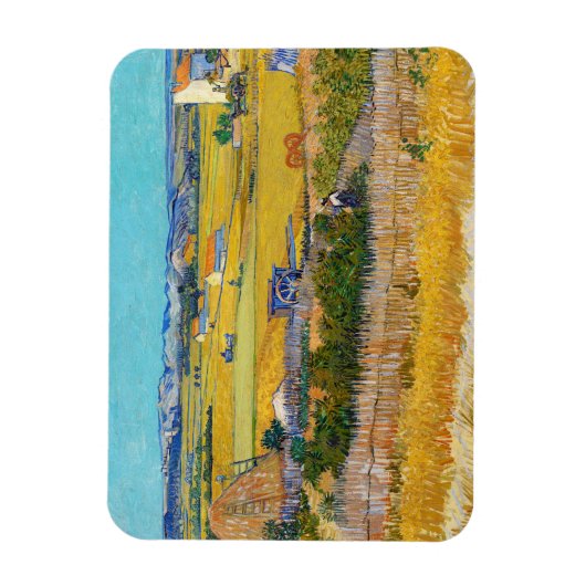 Vincent van Gogh - Harvest in La Crau Magneet (Verticaal)