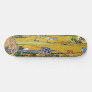 Vincent van Gogh - Harvest in La Crau Skateboard