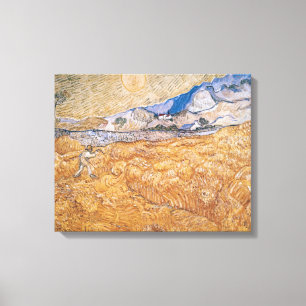 Vincent van Gogh Harvester Canvas Afdruk