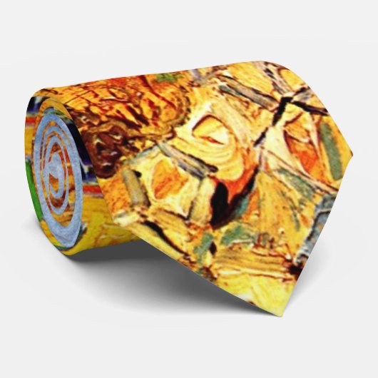 Vincent Van Gogh - Haystacks in Provence Fine Art Stropdas (Opgerold)