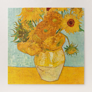 Vincent Van Gogh heeft twaalf zonnebloemen in een  Legpuzzel