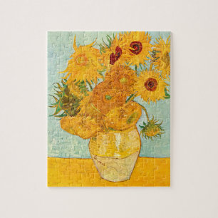 Vincent Van Gogh heeft twaalf zonnebloemen in een Legpuzzel