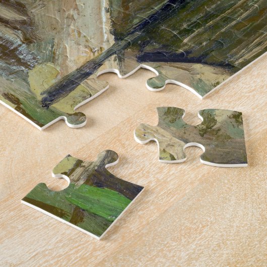 Vincent van Gogh - Hellend pad in Montmartre Legpuzzel (Zijkant)