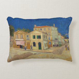 Vincent van Gogh - het Gele Huis / De straat Accent Kussen