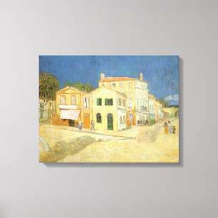 Vincent van Gogh - Het gele huis (de straat) Canvas Afdruk