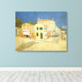 Vincent van Gogh - Het gele huis (de straat) Canvas Afdruk (Insitu (Houten vloer))