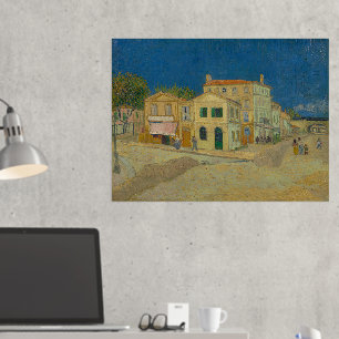 Vincent van Gogh, het gele huis, de straat Folie Afdrukken