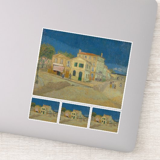 Vincent van Gogh, het gele huis, de straat Sticker (Detail)