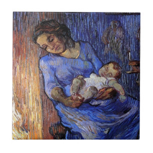 Vincent van Gogh - het Man is in Zee prima art Tegeltje