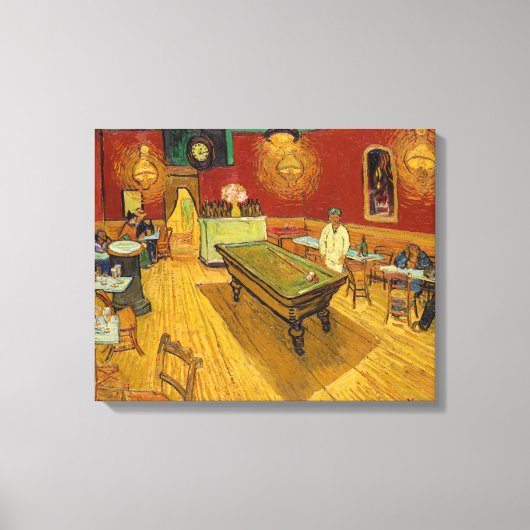 Vincent van Gogh - Het Nachtcafé Canvas Afdruk (Voorkant)