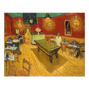 Vincent van Gogh - Het Nachtcafé Foto Afdruk