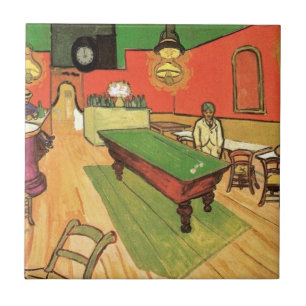 Vincent Van Gogh - Het Nachtcafé in Arles Tegeltje