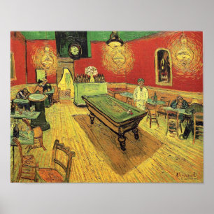 Vincent Van Gogh - Het Nachtcafé Kunstschilderij Poster