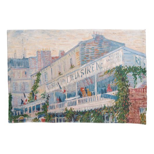 Vincent van Gogh - Het restaurant van de la Sirene Kussensloop (Voorkant)