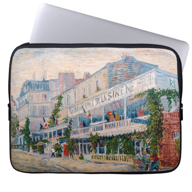 Vincent van Gogh - Het restaurant van de la Sirene Laptop Sleeve (Voorkant)