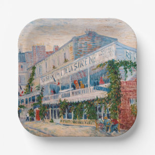 Vincent van Gogh - Het restaurant van de la Sirene Papieren Bordje